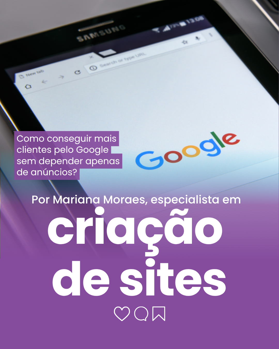 Empreendedora pesquisando como conseguir mais clientes pelo Google